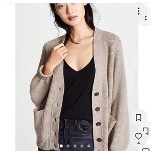 White + Warren Boyfriend Cardigan S